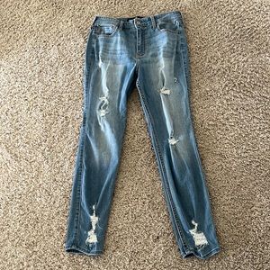 Hollister distressed rips jeans, size 7 R